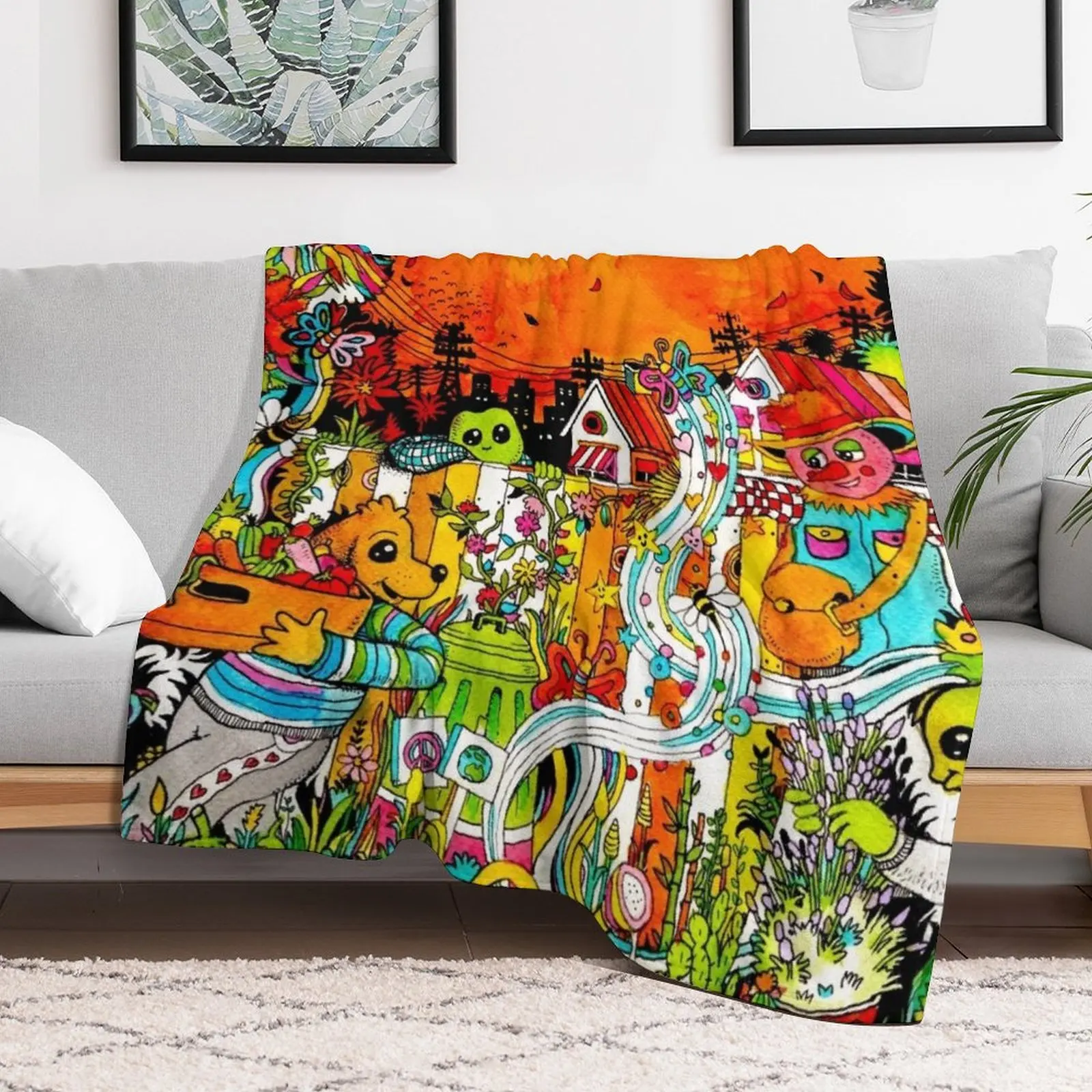 Couverture décorative douce Ur - Urban Farming Home avis et prix